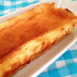 パウンド型でチーズケーキ♡